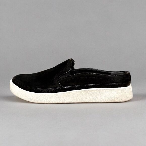 Vionic Effortless Nubuck Patent Trim Mules Slip On Slides Sneakers Black - Picture 11 of 16